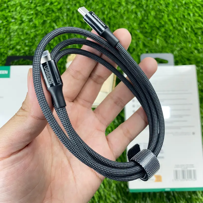 UGREEN - KABEL USB UGREEN C TO IPHONE WEAVEN 1M Biru 7