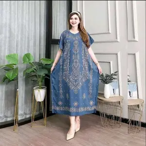 DASTER RAYON WANITA ADEM BUSUI RESLETING DEPAN MOTIF PAGAR LD 130 CM - Malikaa Fashion