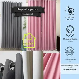 Gorden Jendela Dan Pintu Kamar Aesthetic Gordeng Penyekat Ruang Tamu Minimalis Polos Bahan Blackout Tebal Serat Embos sudah terdapat Tali Gorden Jendela Dan Pintu Kamar Aesthetic Gordeng Penyekat Ruang Tamu Minimalis Polos Bahan Blackout Tebal Serat Embos sudah terdapat Tali