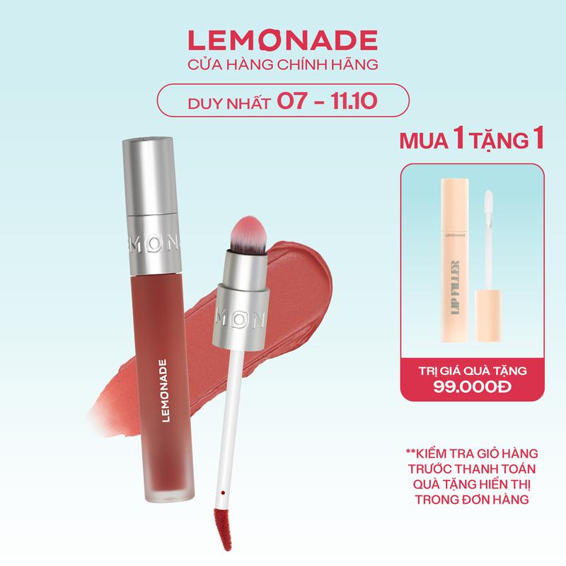 [KOL] [MUA 1 TẶNG 1] MUA 01 Son bùn ẩm mờ mịn lâu trôi Lemonade Perfect Couple Blurry Stain Lip Cream 3.5g TẶNG 01 Son lót làm đầy rãnh môi