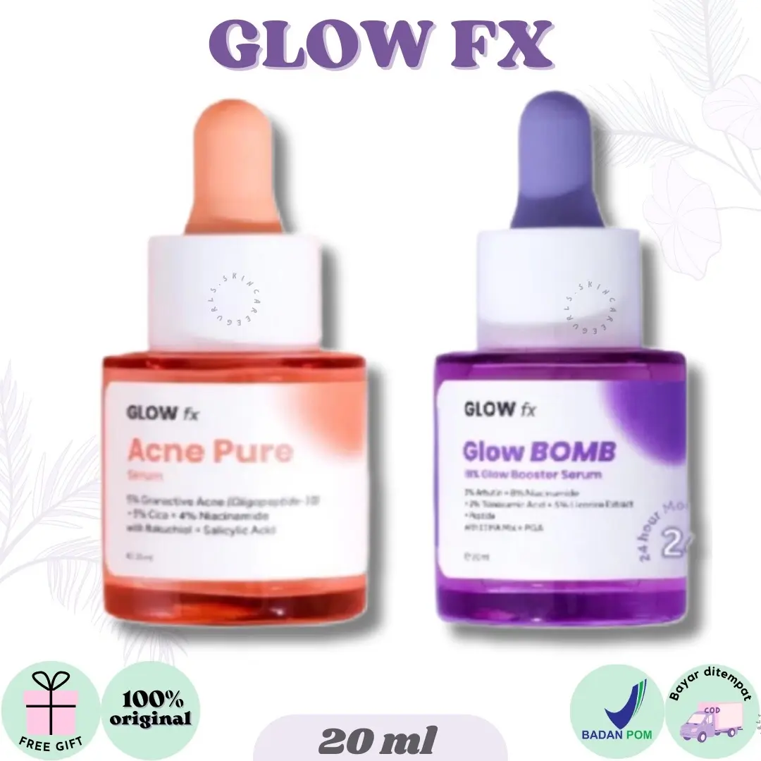 Glow Fx Acne Pure & Glow Bomb Serum 20ml | BPOM