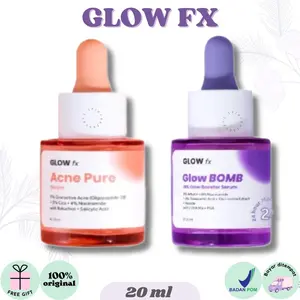 ￼GURLS - GLOW FX Acne Pure & Glow Bomb Serum 20ml | Glow Fx Rice Toner | Glow Fx Moisturizer BPOM | GLOWFX | Gurls Skincaree