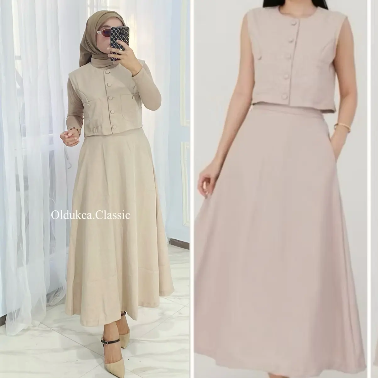 jane set skirt + vest busui