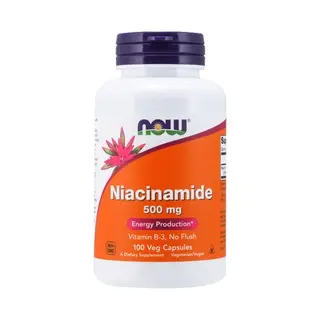 NOW Supplements, Niacinamide (Vitamin B-3) 500 mg, Energy Production*, 100 Veg Capsules