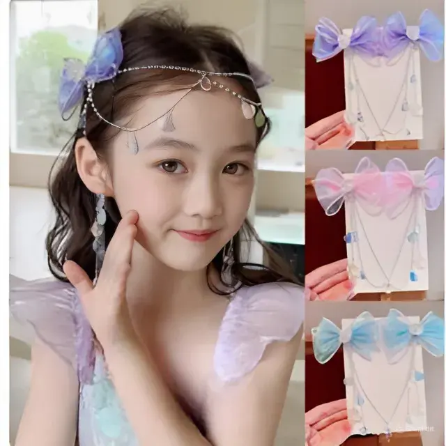 JP10-Jepit Rambut Anak Mermaid Shell Dahi Korea Aksesoris