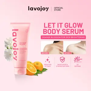 Lavojoy Let It Glow Body Serum Skin Brightening Orange Blossom 180ml | Body Lotion untuk Mencerahkan dan Melembabkan kulit dengan Niacinamide + Ceramide + Vitamin E