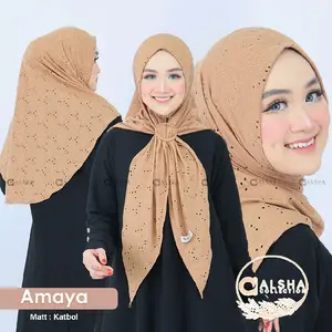 AMAYA KATBOL - Jilbab Segitiga Instan Katbol Free Gesper By Alsha Hijab