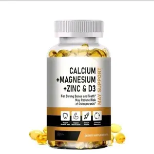 Calcium Magnesium 1000mg 400mg Zinc 25mg Vitamin D3 600IU Suplemen Kesehatan Meningkatkan Kesehatan Tulang & Sistem Saraf Serta Pertumbuhan Sel