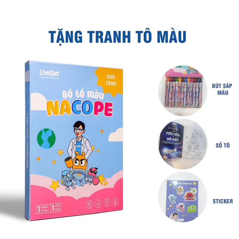 [Tặng 1 tranh +1 khẩu trang] Combo 2 hộp Men vi sinh cho Trẻ LiveSpo PREGMOM - 60 tỷ bào tử lợi khuẩn hỗ trợ giảm táo bón rối loạn tiêu hóa, Chậm Tăng Cân Cho Bé  (Hộp 20 ống)  Hoặc Tặng { 2 tranh, 2 khẩu trang} 5