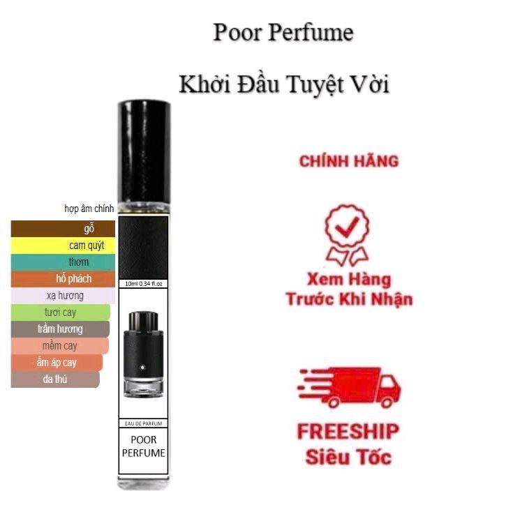 Nước hoa chiết 10ml mon lăn ex.plo.rer Nam Perfume