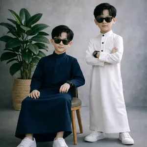 Jubah gamis muslim anak panjang 2-13 tahun katun toyobo baju muslim anak kekinian