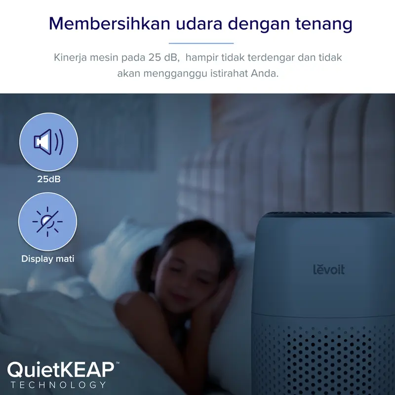 Levoit Core Mini Desktop Air Purifier with Fragrance Aroma Diffuser Putih Listrik 4