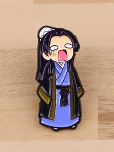 Broche de esmalte de Anime clásico japonés, distintivo de personaje de dibujos animados de aleación de zinc, regalo perfecto para ella, accesorio de joyería unisex