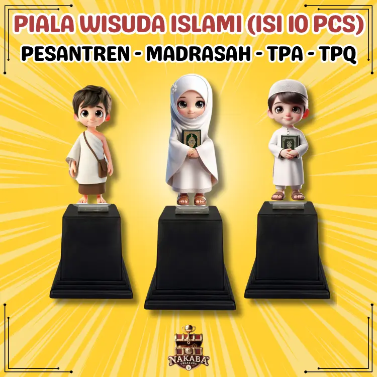Isi 10 Pcs Piala Akrilik Manasik Haji Polos