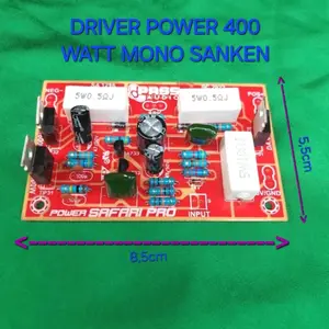 KIT DRIVER POWER AMPLIFIER SAFARI SANKEN 400 WATT MONO