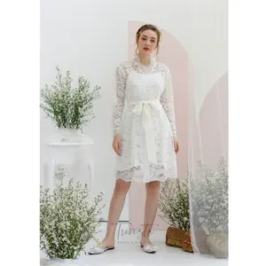 Trivesta Robes - Neisy Robe – Signature Collection - Kimono Pengantin Bride Robe Full Brokat Pendek