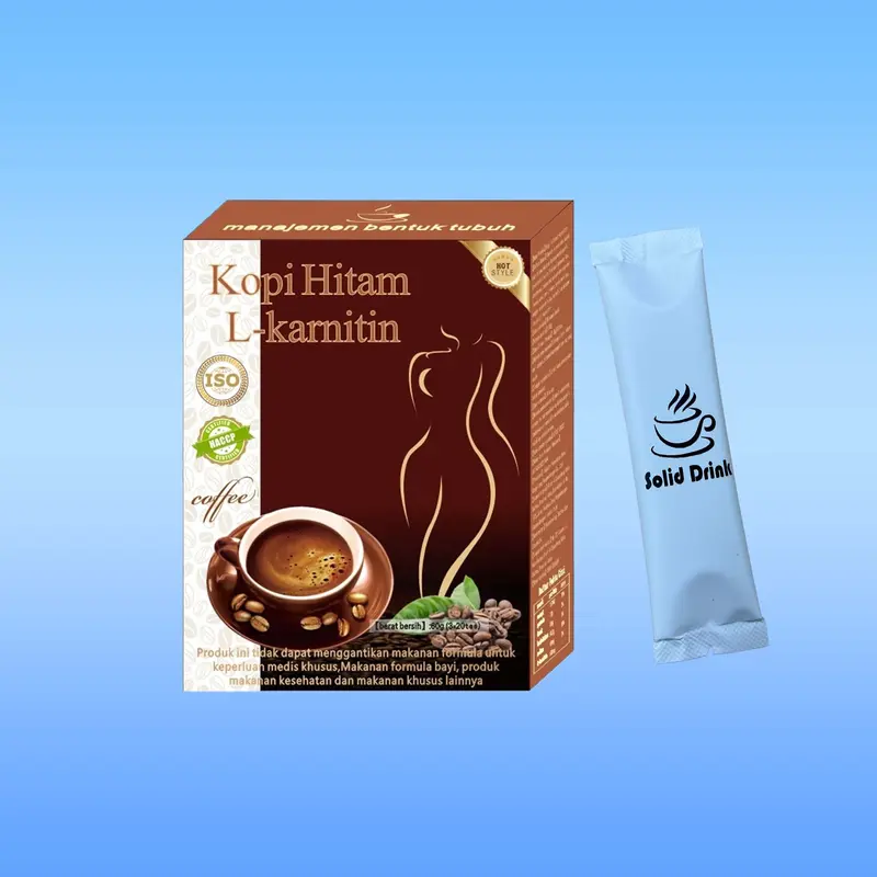 Bubuk Kopi Instan L-Karnitin 01 dengan Gula dan Susu - Air 0