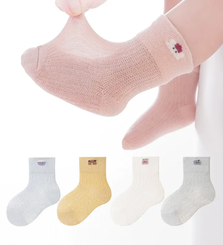 Cute Cotton Breathable Baby Summer Socks Hollow Out Toddlers Kids Cotton Princess Lovely Baby Socks
