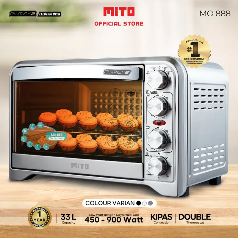 MITO Oven Listrik MO888 Fantasy 2 Low Watt Pemanggang Kue 0