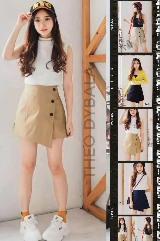Product Introduction of Rok Celana Viral dengan 3 Variasi Kancing dan 1 Variasi Saku Depan - Rok Celana Pendek Kualitas Terbaik 2
