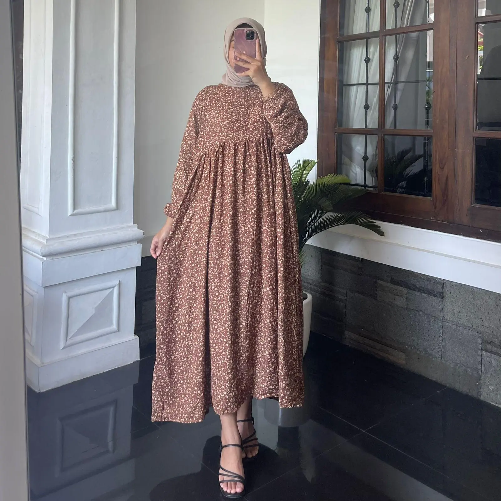 DRESS SHIREEN KATUN RAYON PREMIUM I DRESS BUSUI FRIENDLY / MIDI DRESS LD 120
