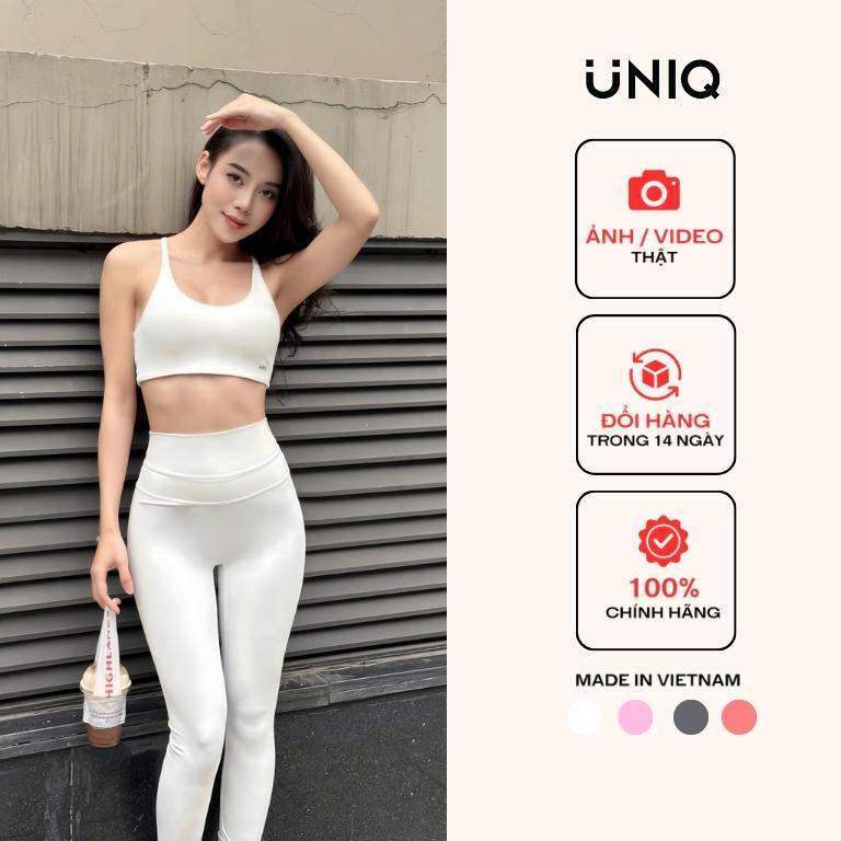 Bộ Đồ Tập Gym Yoga Nữ UNIQ Cool Peel – Áo Lưng Chéo Chữ X Bản Mảnh & Quần…