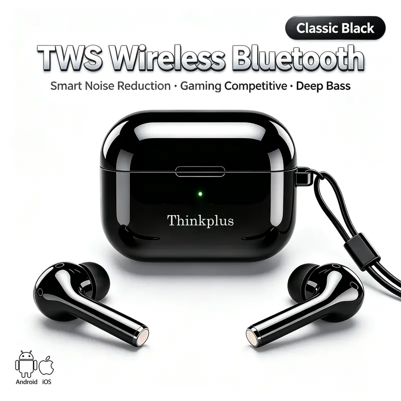 2026 TWS black myth wukong-Thinkplus Pro GT33 Earbud Nirkabel, casing ...