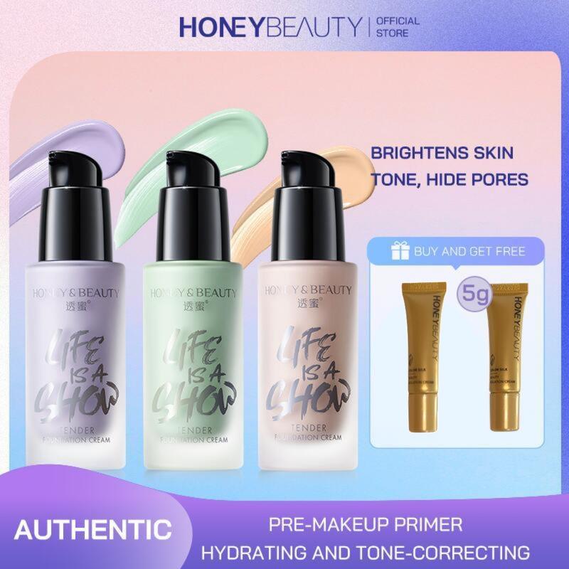Kem Lót Trang Điểm Mặt HONEY BEAUTY Kem Lót Khuôn Lâu Trôi Làm Sáng Che Khuyết Điểm 30g