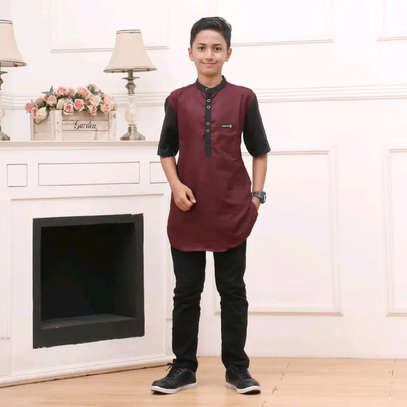 Baju Koko Kurta Anak Lengan Pendek 3