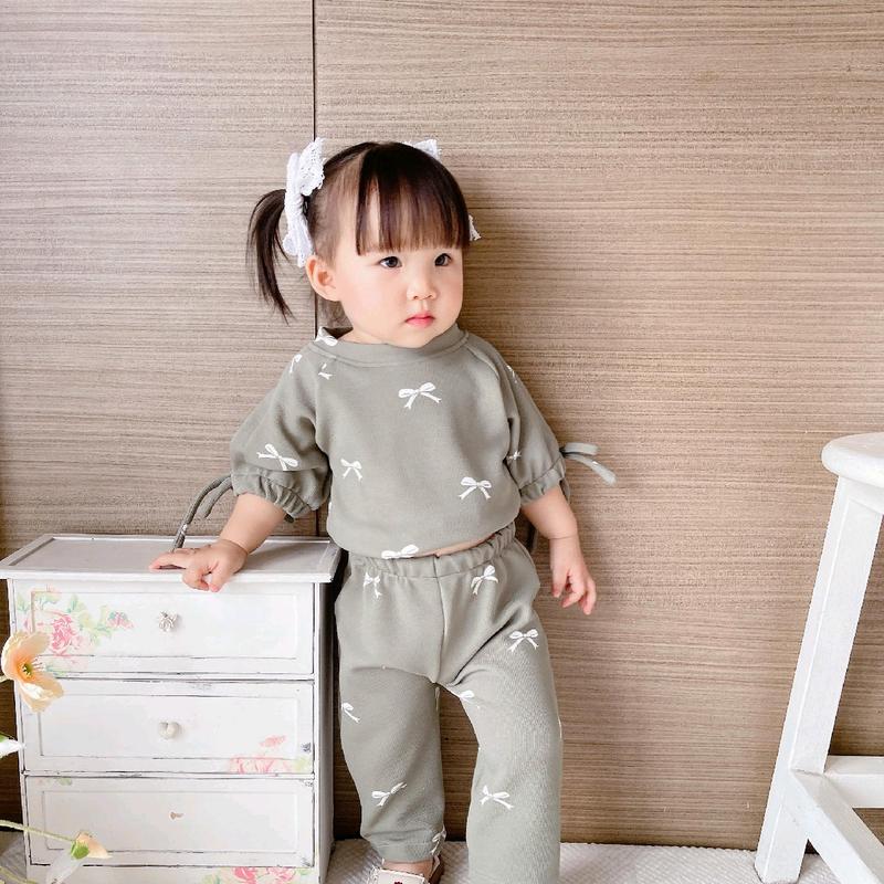 Lovitta oneset knit 6bln - 8th modis dan lucu dengan motif pita-pita Fashion 7
