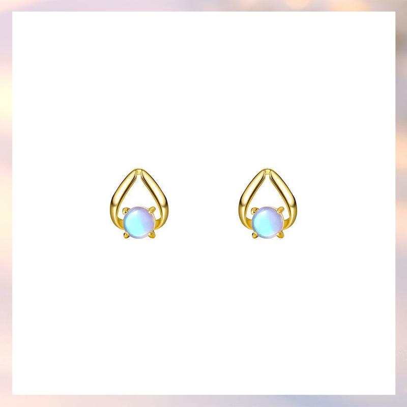 Product Introduction of Bộ Bông Tai Và Vòng Cổ, Thiết Kế Đá Sáng Bóng Bằng Bạc Sterling 925, Phong Cách Dễ Thương Và Thanh Lịch, Tinh Tế, Quà Tặng Miễn Phí, 1 Chiếc Nhẫn Trái Tim Hợp Kim, [223] 5