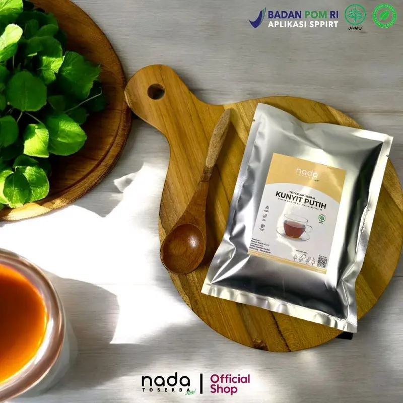 Teh Celup Herbal KUNYIT PUTIH Isi 20 Tea Bag | Maag, Kanker & Tumor | Kaempferia Rotunda 0