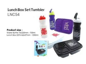 KOTAK MAKAN LUNCH BOX SET TUMBLER 3 SEKAT ACTIVE VALUE / TEMPAT MAKAN