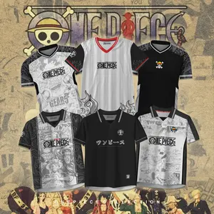 Baju Jersey One Piece Retro Kaos Tshirt Full Printing Anime Bahan Tebal Adem Kaos Tshirt Retro Onepiece