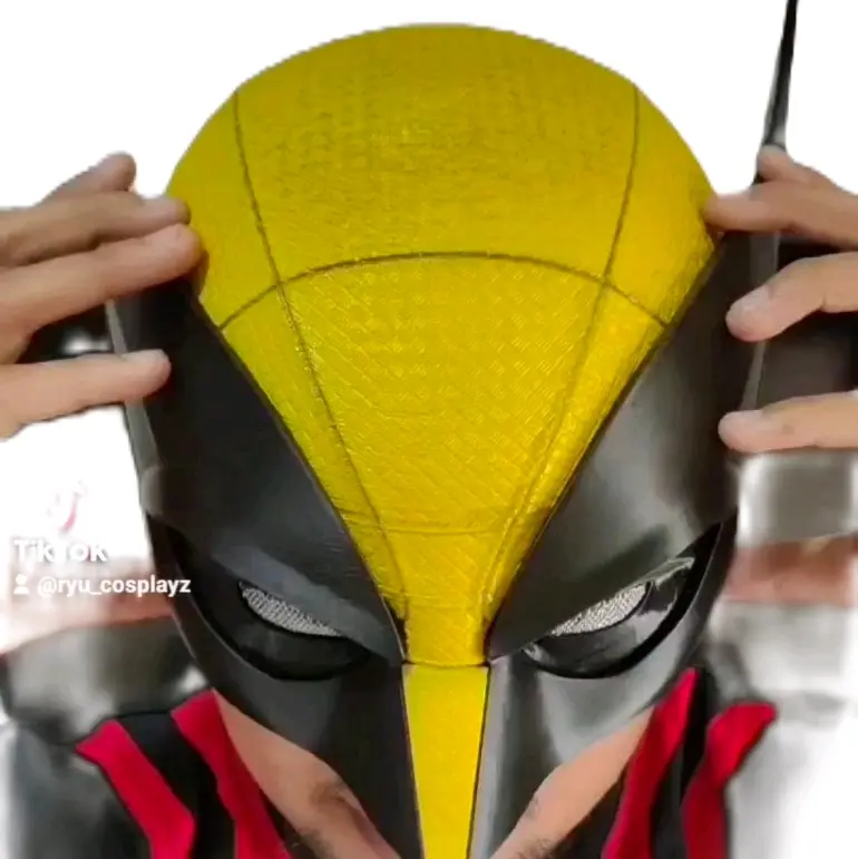 Topeng Wolverine Full 3D Cosplay
