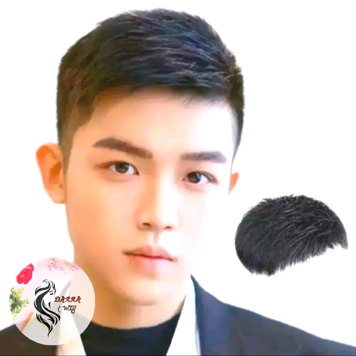 TOUPEE PRIA PENDEK/WIG PENUTUP BOTAK PRIA