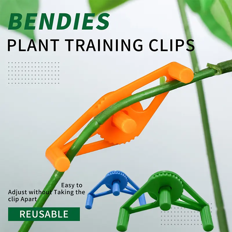 1/3/10PCS Adjustable angle plant rotary bending device support clip garden plant bending device light growth training device