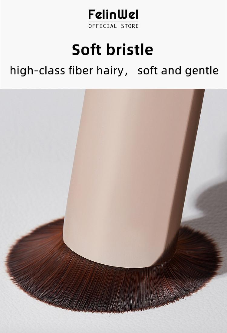 FelinWel - Stippling Brush for Blusher, Highlight, Foundation Cruelty-Free  Vegan