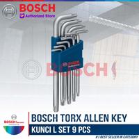 Gambar Kunci L Bintang Panjang Set 9 Pcs Lubang Bosch Professional Torx Allen Key Set Blue 9 Pcs 1600A01TH4 dari Bosch Tools Authorized BTS Kota Bogor 3 Tokopedia