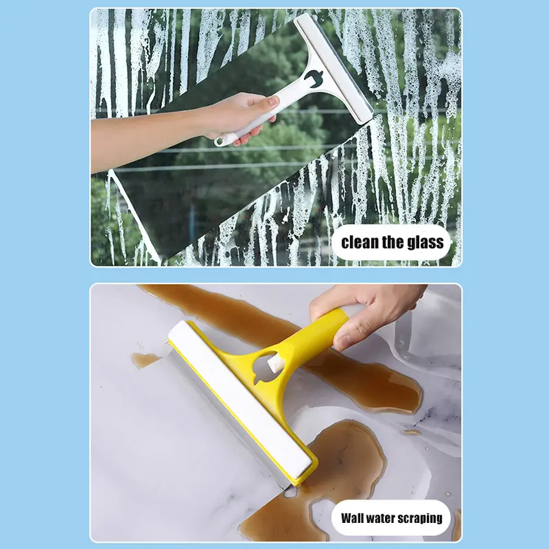 Chổi Xịt Kính Ba Trong Một, Đa Chức Năng, Chà Hai Mặt, Bàn Chải Kính Có Chai Xịt Tích Hợp, Thích Hợp Cho Kính Và Sàn Gốm Sứ. Làm Sạch 2