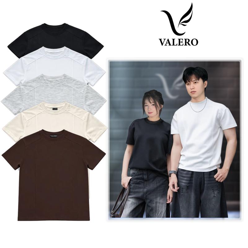(DEAL XẢ KHO) Áo thun RAGLAN Brand VALERO Fonm Cleanfit Tay Ngắn Cổ Tròn Tôn Dáng. Áo Thun Nam Nữ (Unisex) Chất Mềm Mịn Co Giãn