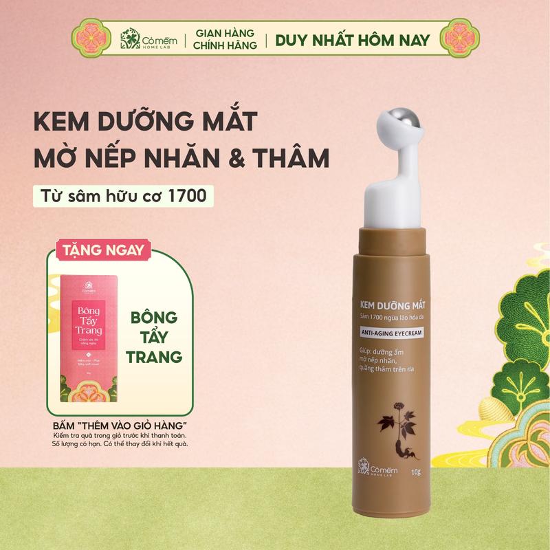 Kem Mắt Sâm 1700 Giảm Thâm Mắt Bọng Mắt Và Nếp Nhăn Cỏ Mềm 10g