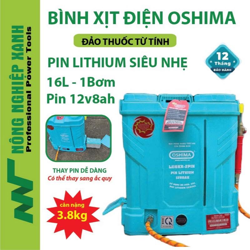 Bình phun thuốc Oshima 16L 1 củ bơm có đảo thuốc