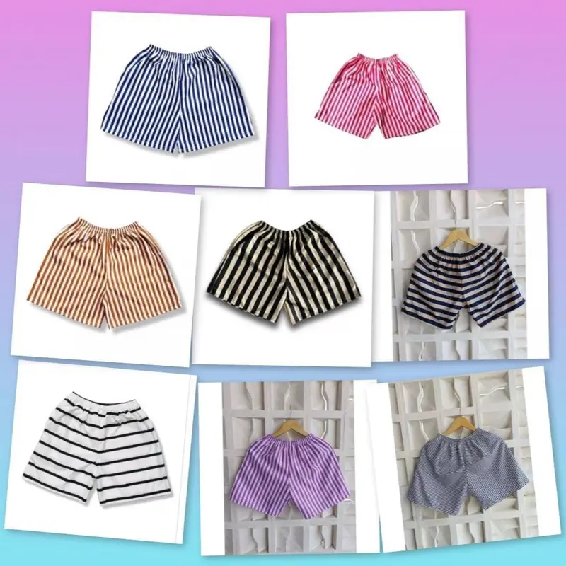 PAKET HEMAT 5PCS CELANA PENDEK ANAK PRIA WANITA BOXER KOLOR 6