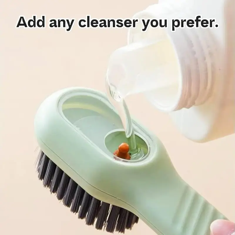 Bàn Chải Làm Sạch Đa Chức Năng, Có Hộp Đựng Xà Phòng, Bền Và Hiệu Quả, Một Người Trợ Giúp Tốt Để Làm Sạch Cả Nhà 1