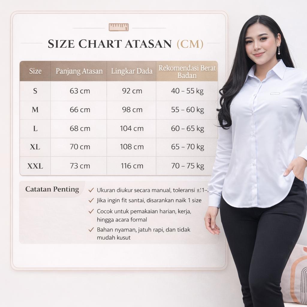 Paket Hemat 2 Pcs Kemeja Katun Toyobo Atasan Formal Panjang Model Slimfit Bahan Premium