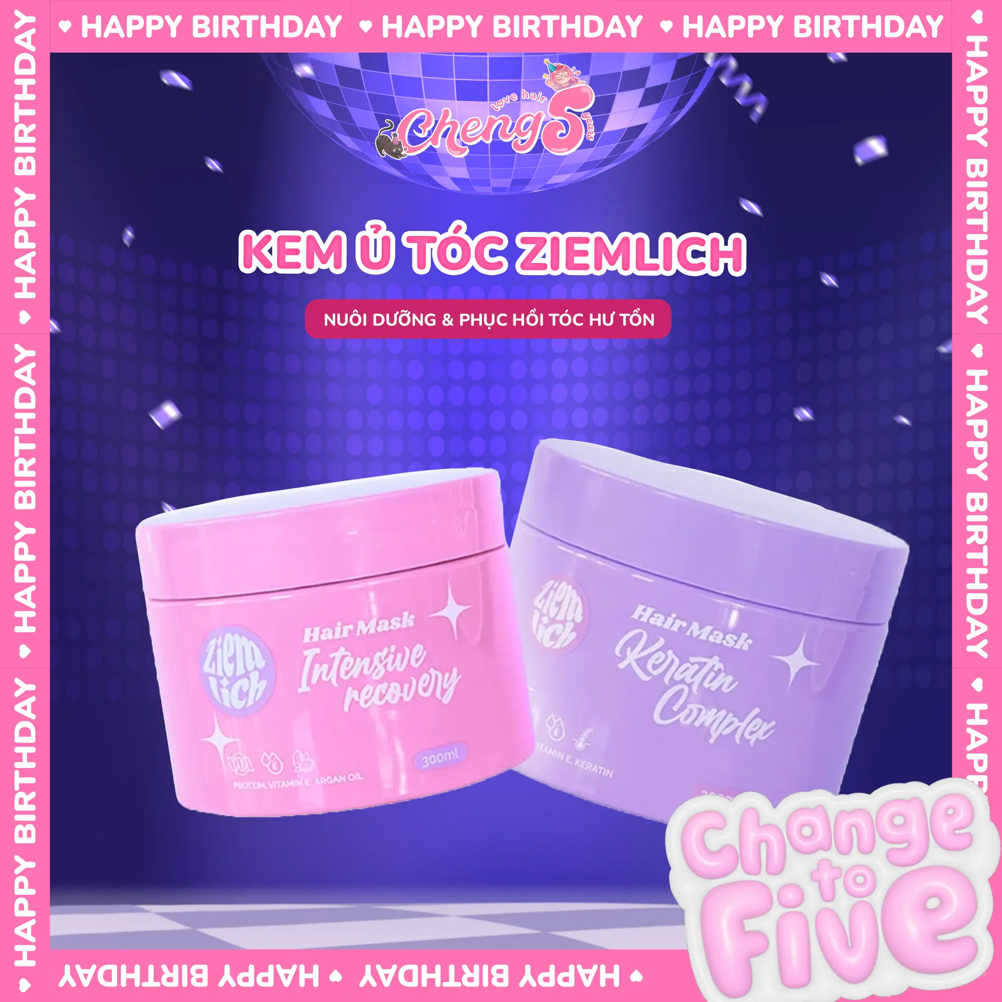 Kem ủ tóc Ziemlich siêu mềm mượt, phục hồi tóc, hũ 300ml tiện lợi | Chenglovehair, Chenglovehairs