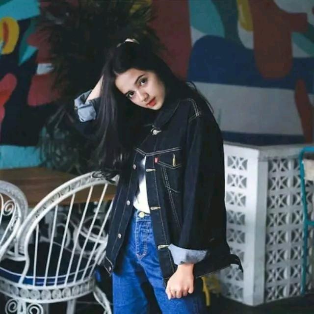 Jaket Jeans Denim Tebal Wanita Ready Ukuran M-XXXL 2