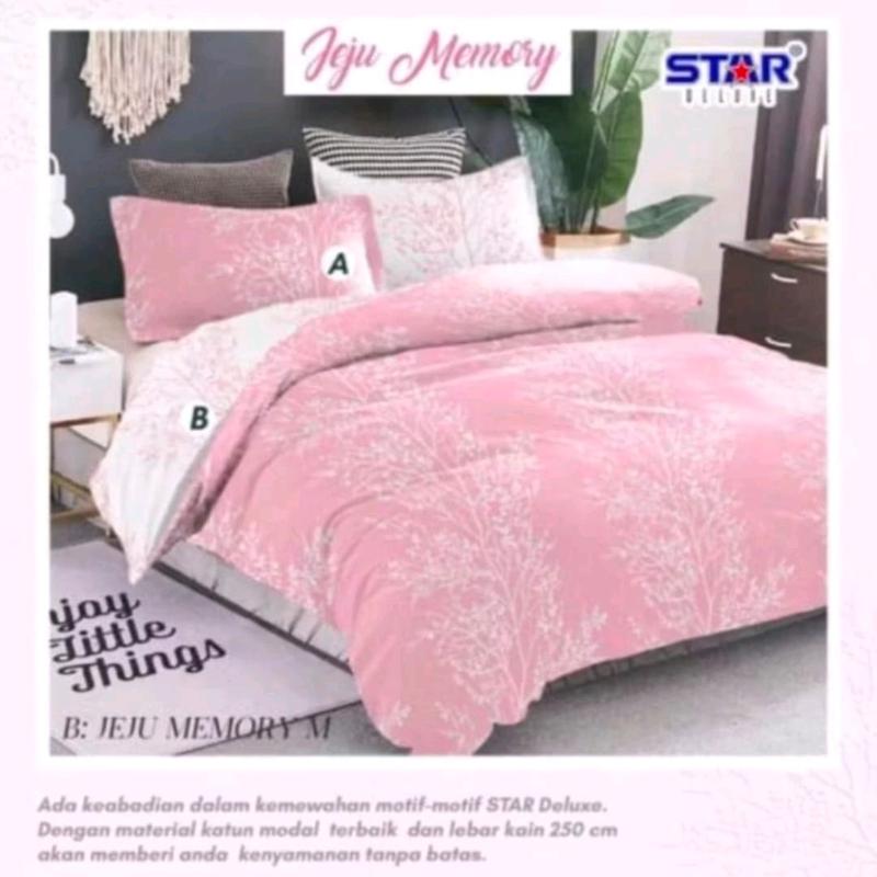 Bedcover only/bedcover saj motif jeju korea series-Restustoree.id Selimut Katun 5