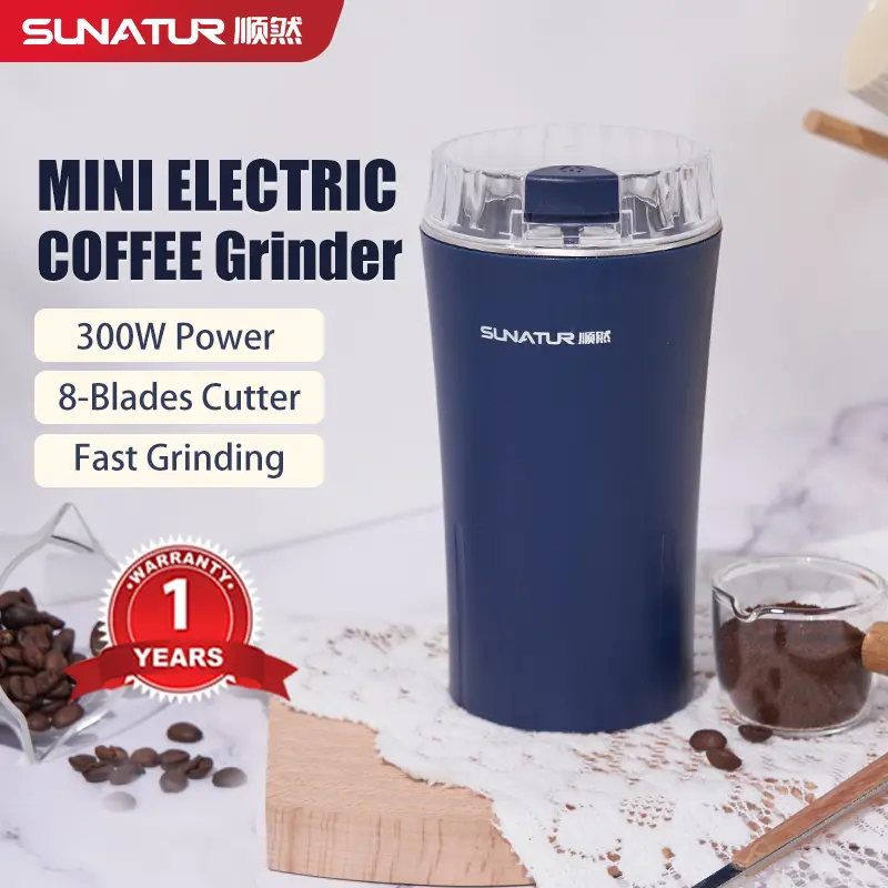 SUNATUR Mini Electric Coffee Grinder 300W Powerful Superfine Powder Machine Food Milling Y201